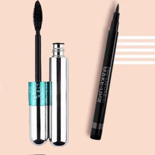 KIT 2 PC Máscara para cílios a prova d'água T&G Tango RÍMEL + Caneta Delineadora Professional Ruby Rose Hb-090 em Oferta na Shopee