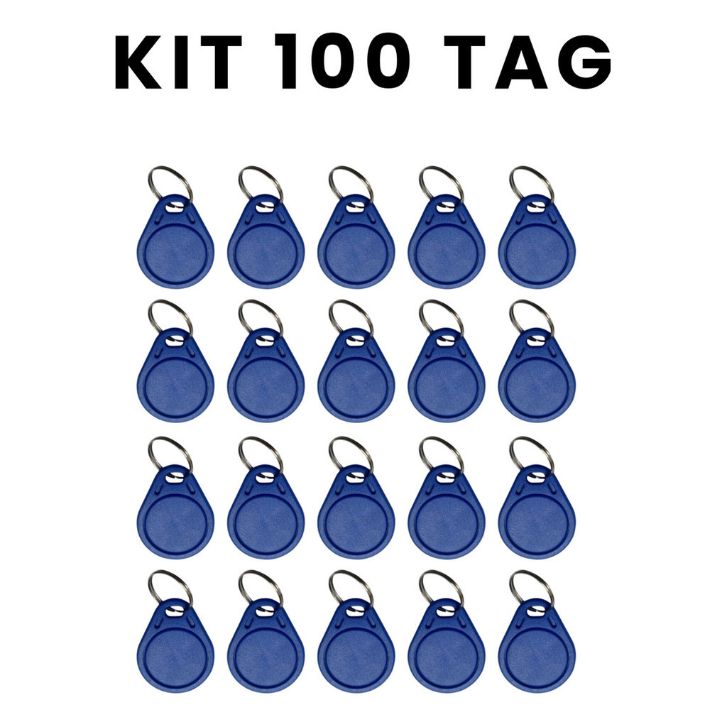 Kit 100 Chaveiro Tag Proximidade Rfid 125khz - Ideal