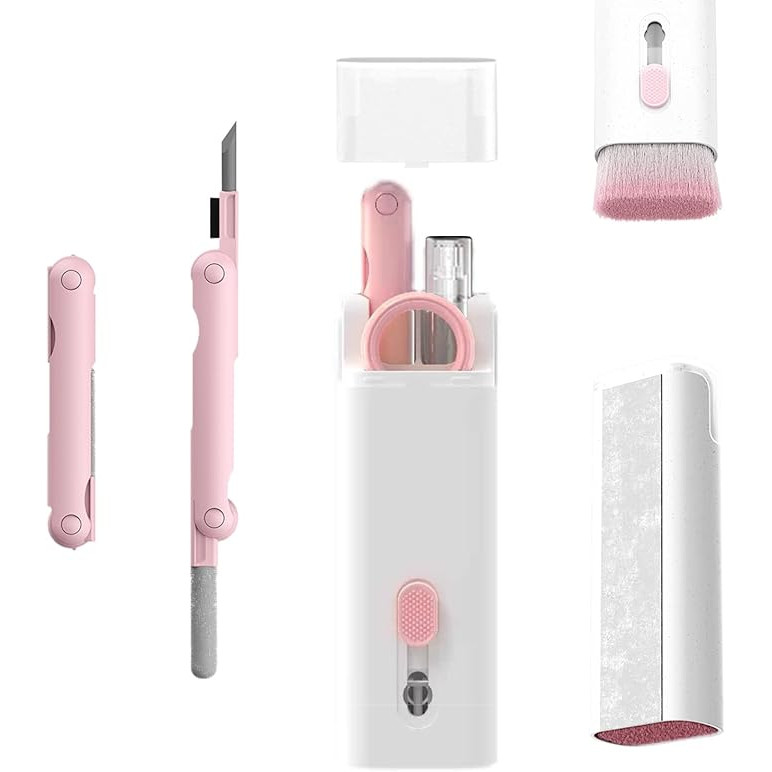 Kit Escova 7 em 1 Para Limpeza de Teclado, Fones, Celular e Eletrônicos – Praticidade Total