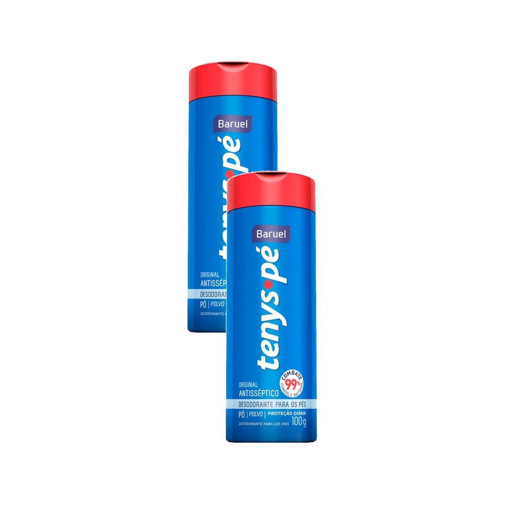 Kit 2 Tenys Pé Baruel Talco 100g em Oferta na Shopee