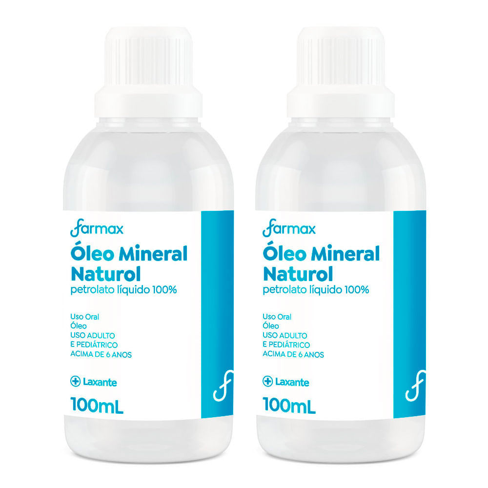 Kit 2 Óleo Mineral Naturol Farmax 100ml em Oferta na Shopee