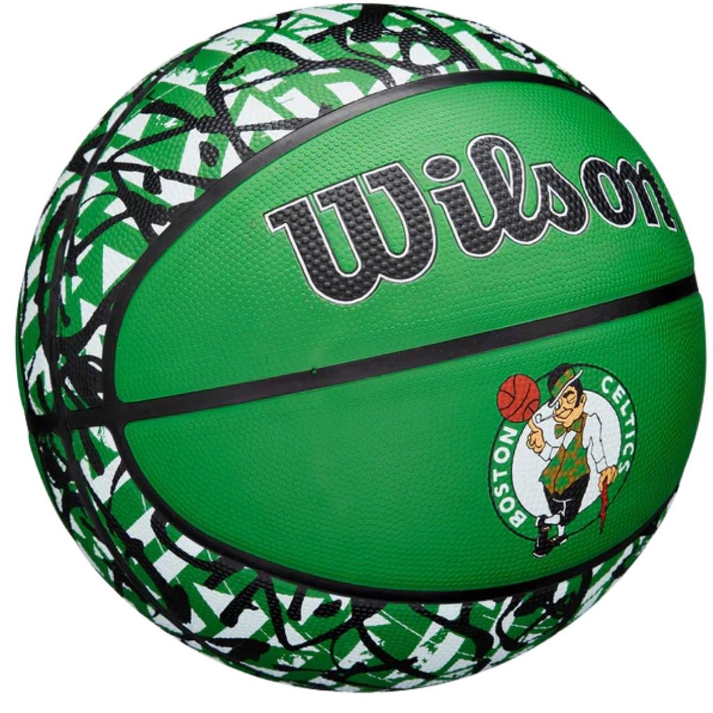 Detalhes do Bola De Basquete NBA Team Graffiti Boston Celtics 7 - Wilson