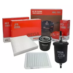 Kit Revisão Filtros Corolla 1.6/1.8 16v 2008-2015 Wega