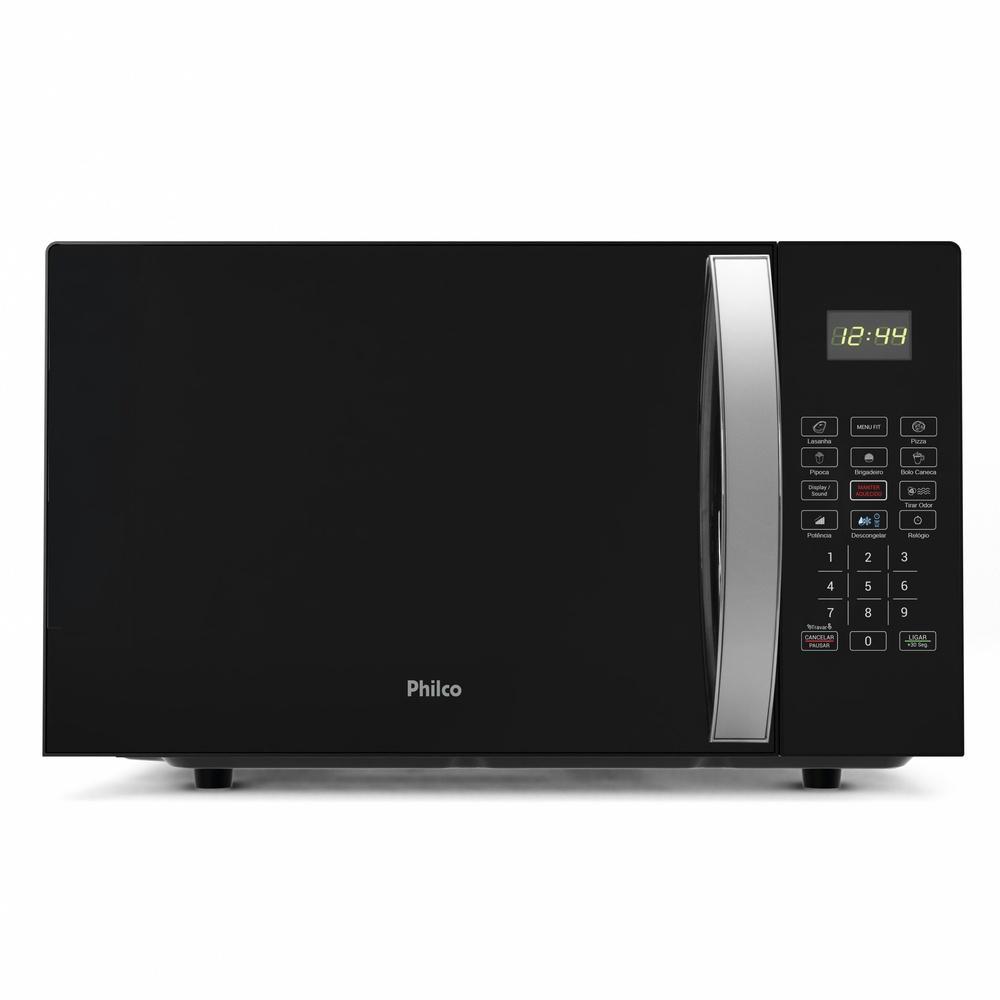 Micro-ondas Philco 28 Litros Limpa Fácil 1100W Preto PMO30P 220V em Oferta na Shopee