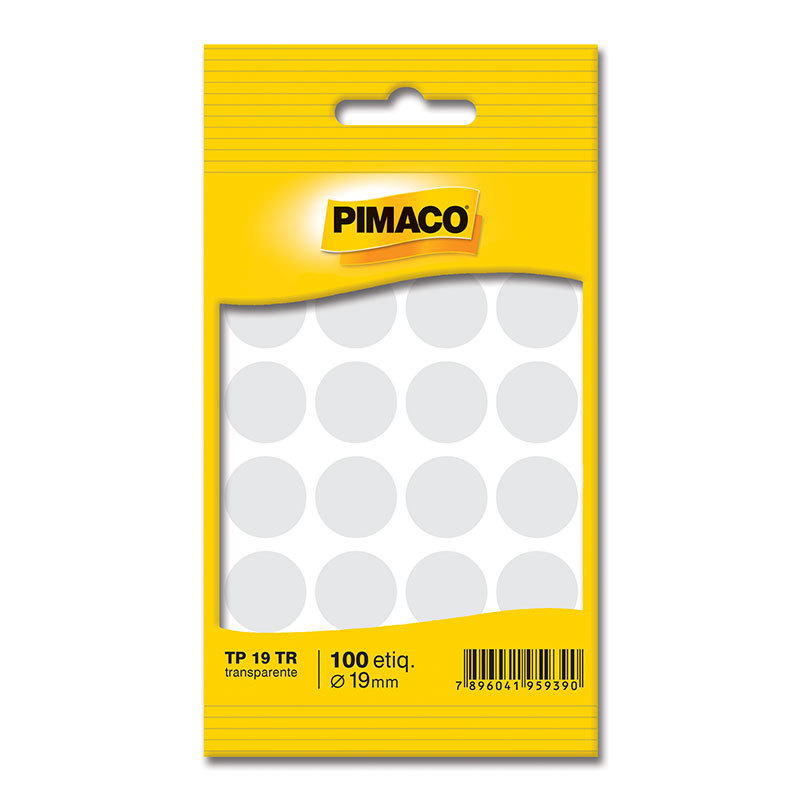 Etiqueta adesiva TP19 transparente Pimaco em Oferta na Shopee