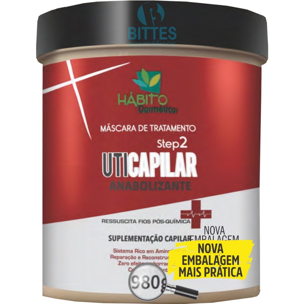 MÁSCARA DE TRATAMENTO HÁBITO COSMÉTICOS UTI CAPILAR