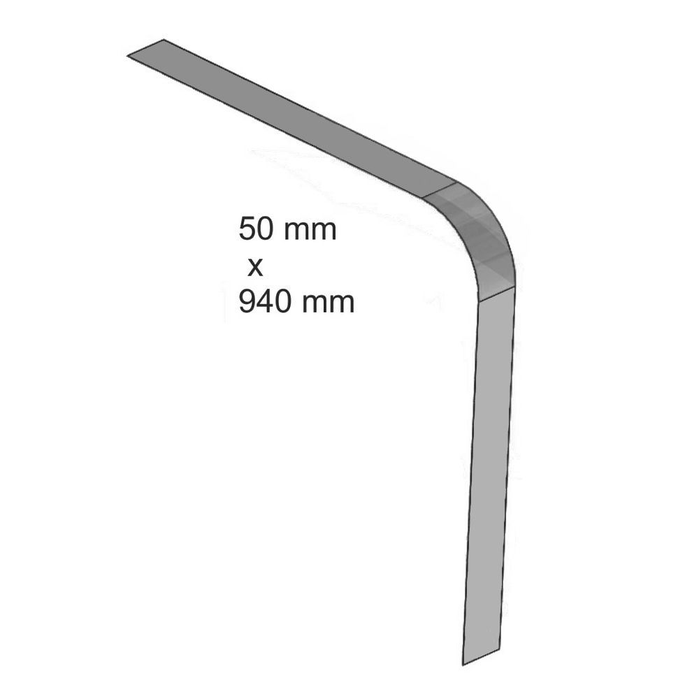 Aplique Cinta Tanque Plástico 50x940 Para S4 Espelhado Original Cromado Inox