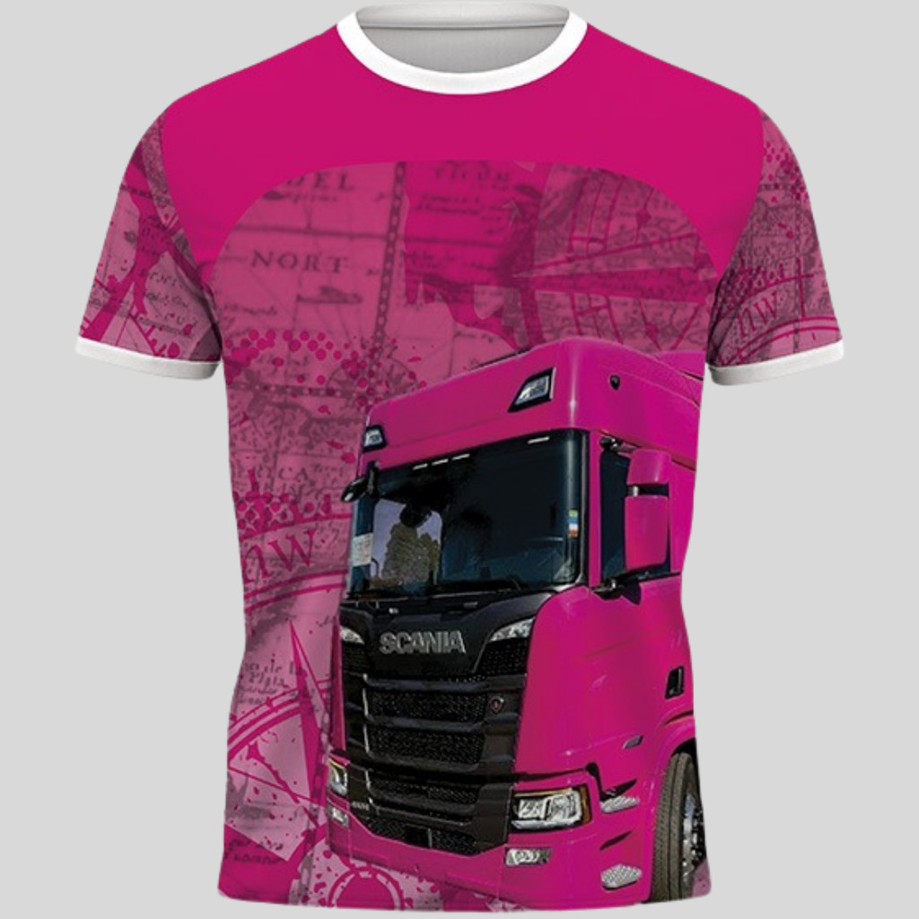 Camiseta Baby Look Feminina Scania Camisa Caminhão
