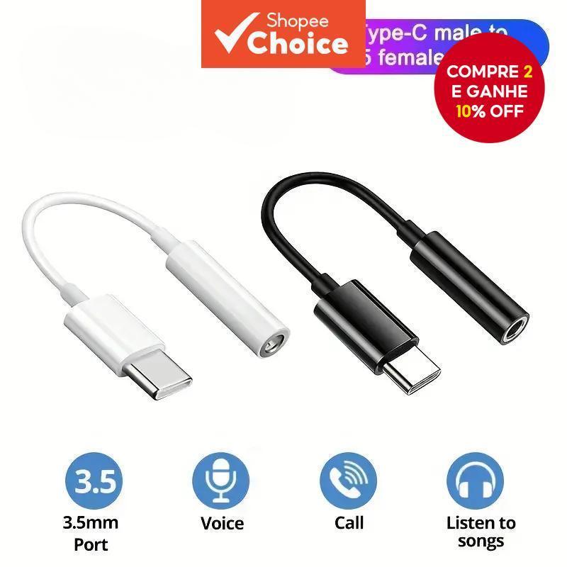 [Shopee Choice] Adaptador De Áudio USB C Para 3.5 Mm TypeC Cabo Auxiliar Fone De Ouvido Xiaomi