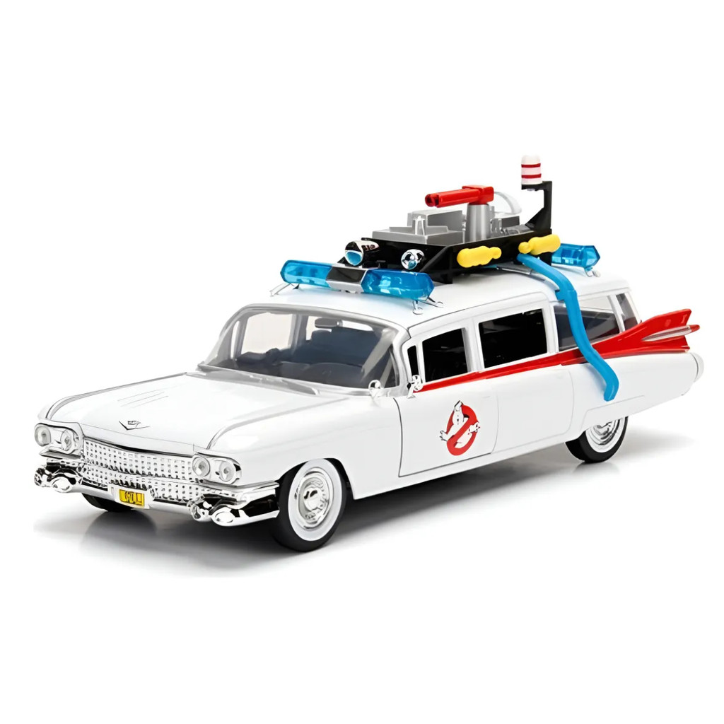 Miniatura Carrinho Caça Fantasma Ecto-1 Ghostbusters 1/24