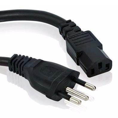 Cabo De Força Tripolar 1,50mm Plugue 10 Amperes 1,50 Metros