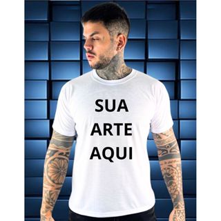 Camiseta personalizada sua arte aqui foto imagem ou frase em Oferta na Shopee