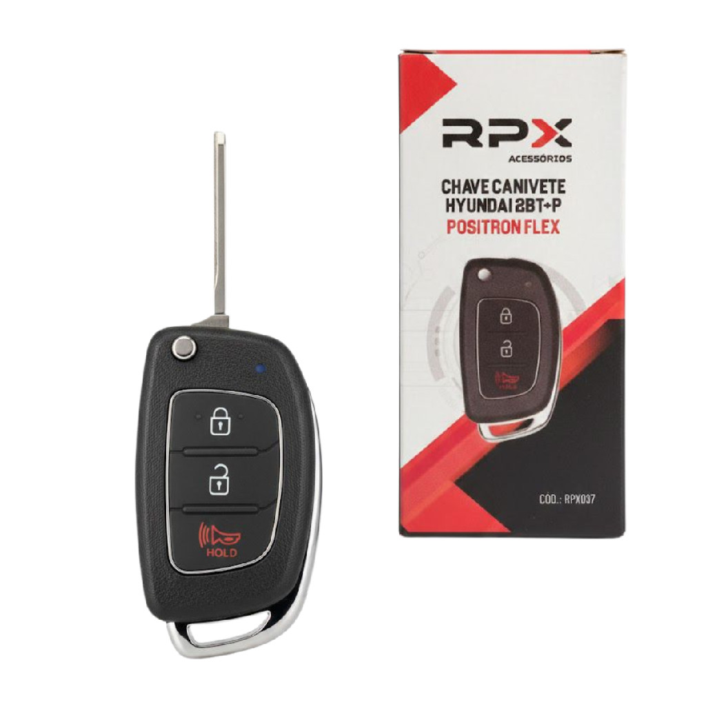 Chave Canivete Modelo Hyundai Alarmes Pósitron Rpx-037 em Oferta na Shopee