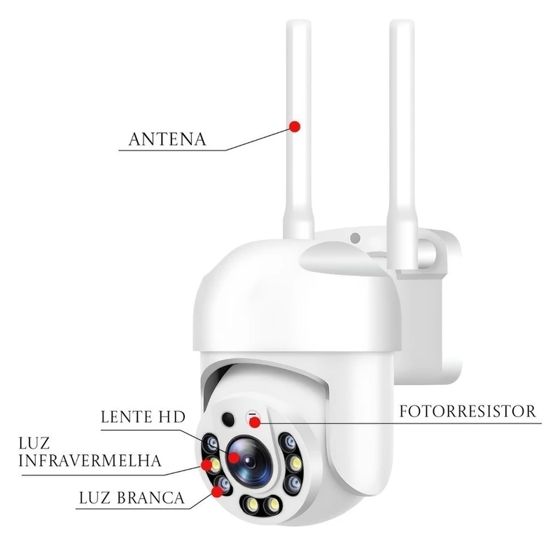 Câmeras de Segurança Wi-Fi 2.4G Inteligente Icsee — foto 4