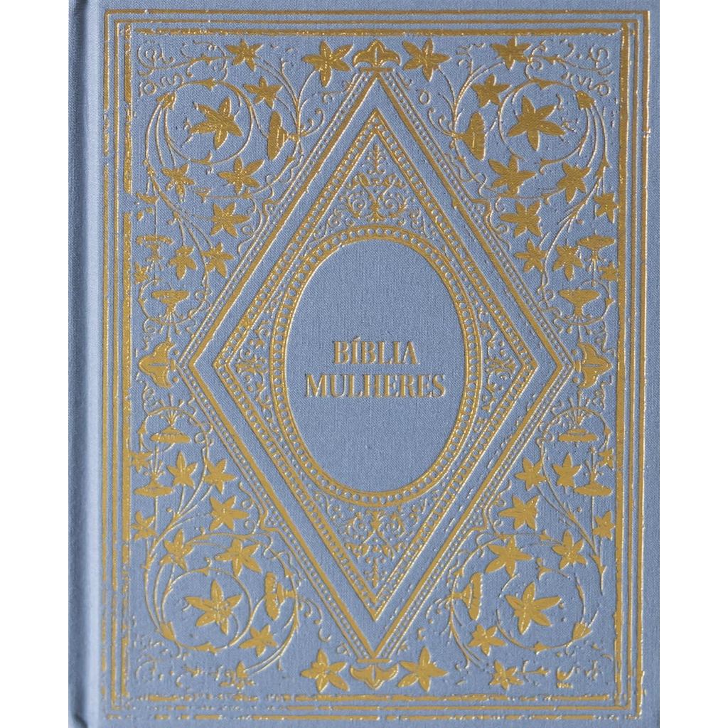 Bíblia Mulheres NAA | Viviane Martinello | Uma Coluna para anotações | Capa Dura Vintage Azul