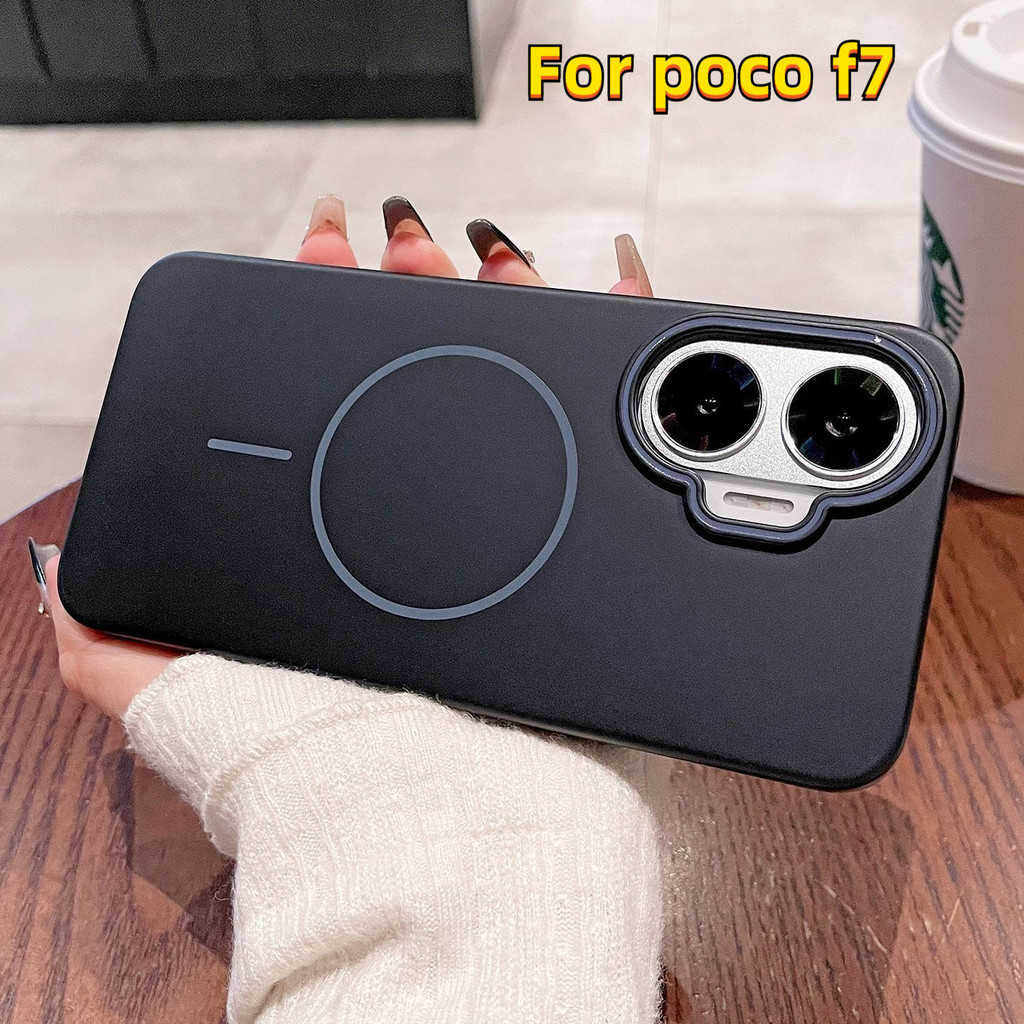 Capa poco f7 fosco anel fino magnético PC capa dura resistente a choques capa protetora em Oferta na Shopee
