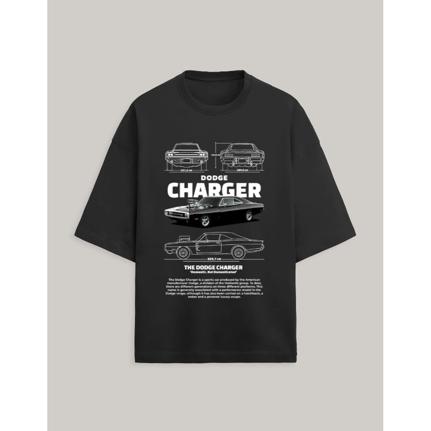 Camiseta Charger 70 Preto Coleção Carros Automobilismo Blusa Unissex Masculina Algodão Premium