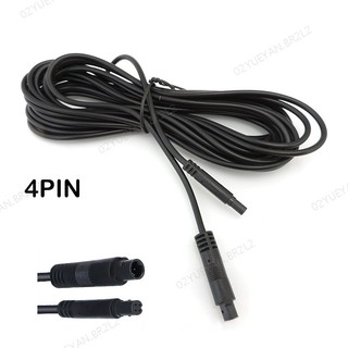 1/2/3/5/6m Macho Para Fêmea Cabo Carro DVR Câmera De Visão Traseira Conector Extensão 4pin 4 Núcleo HD Monitor Veículo F