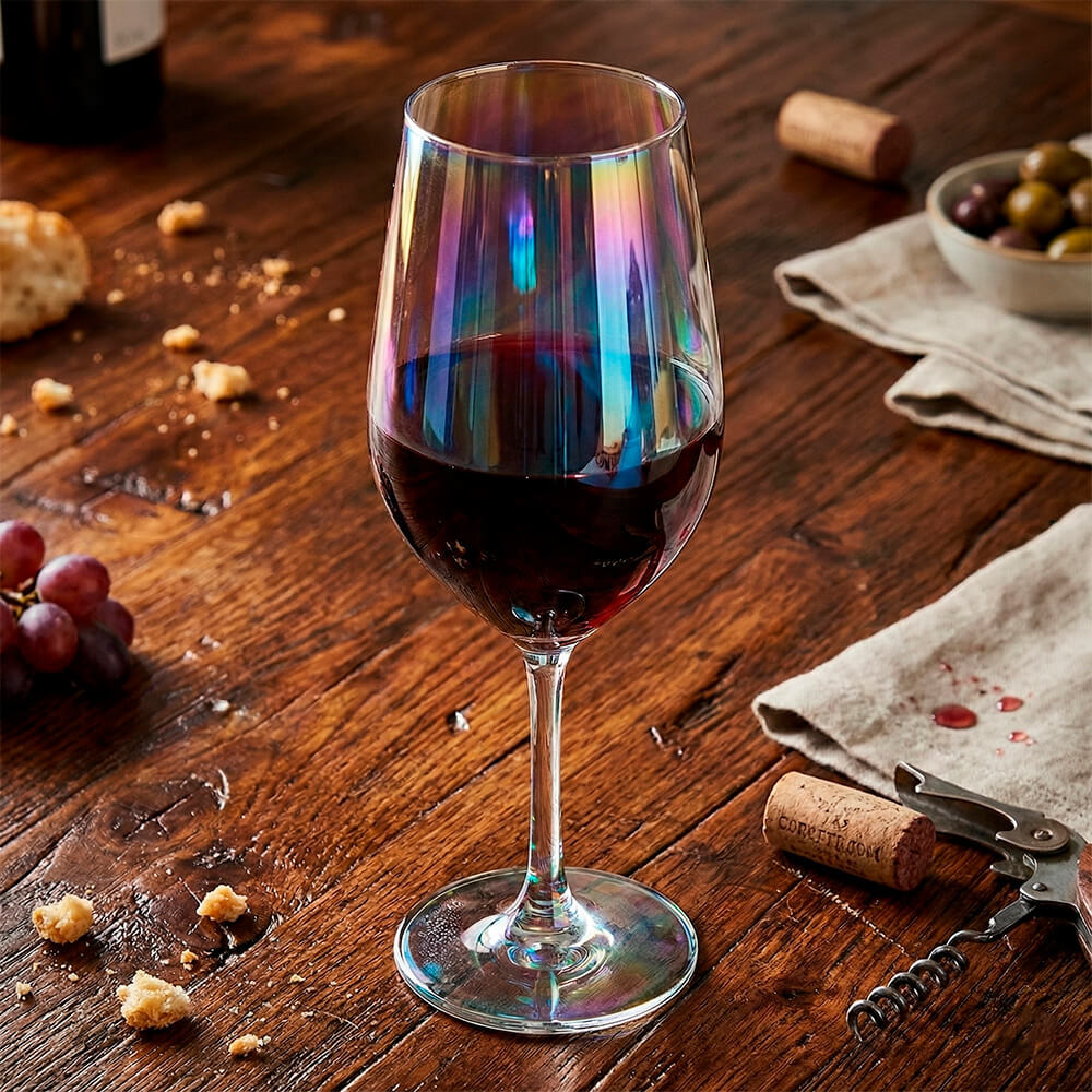 Taça de Vinho de Cristal Furta Cor com Titânio Mendoza 460mL 1 peça - Seu Lar em Oferta na Shopee