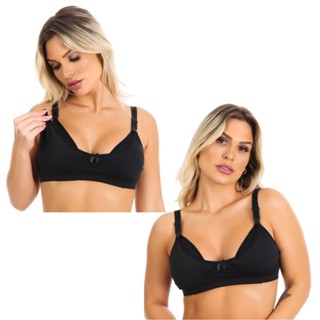 KIT 2 Sutiãs  Amamentação para Grávida Sutian Reforçado Gestante - AmaLiz Ads em Oferta na Shopee