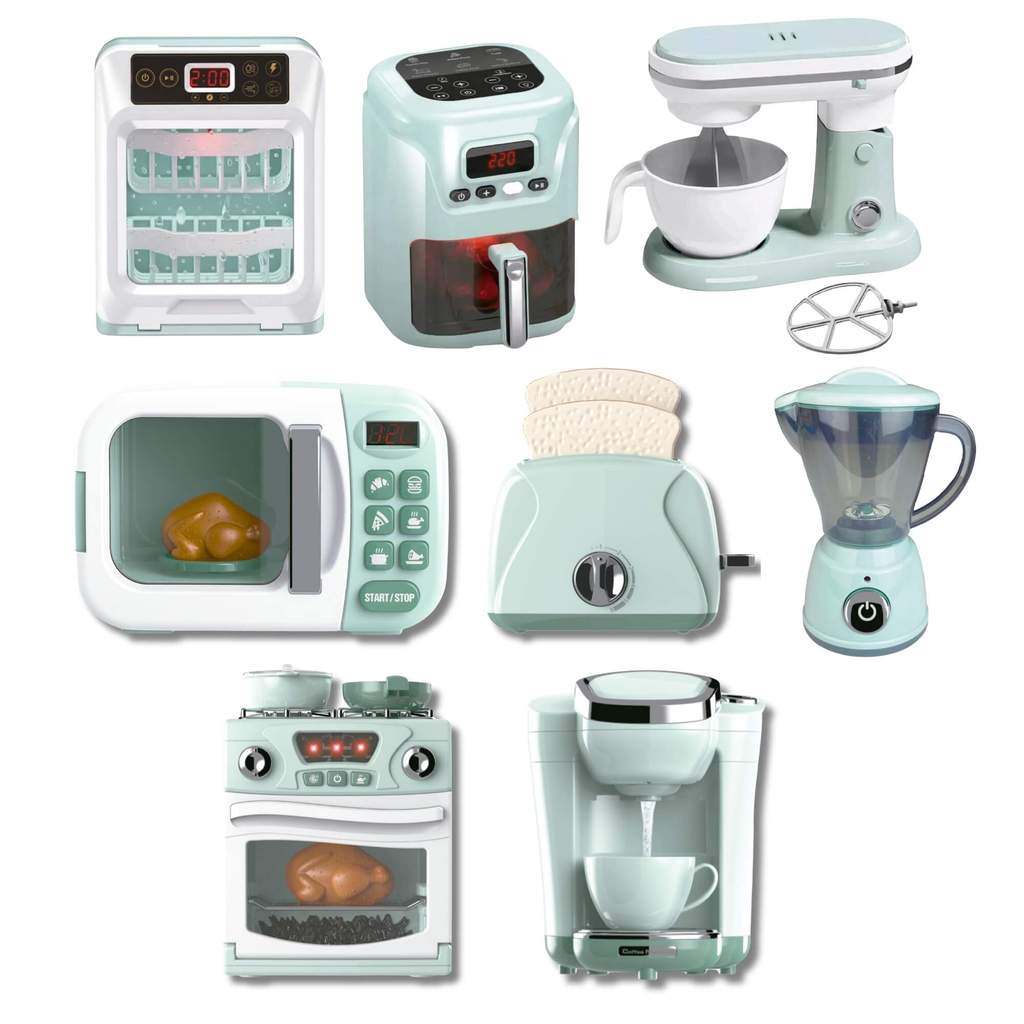 Brinquedo Mini Cozinha Fenix Faz de Conta Eletrodomésticos Infantil Interativos (Escolha o Modelo) em Oferta na Shopee