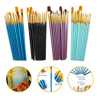 Pincel Artístico Pintura Guache Tela Aquarela 10 Pincéis em Oferta na Shopee