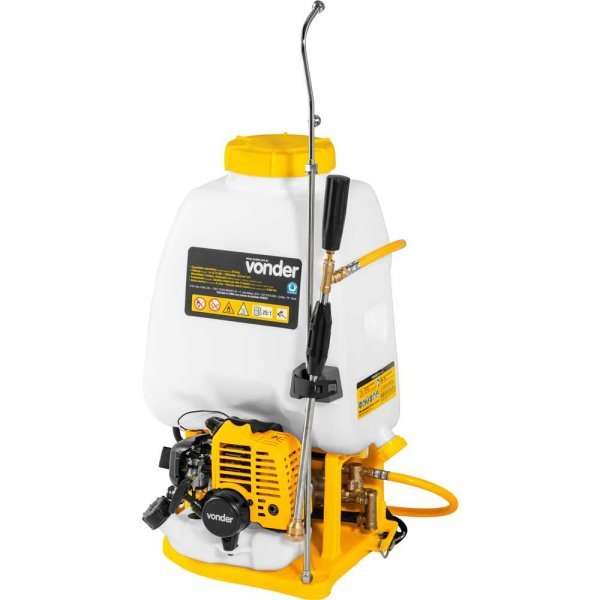 Pulverizador Costal Agrícola Gasolina 25L Vonder 2 Tempos Alta Pressão Profissional Alta Vazão Controle de Pragas
