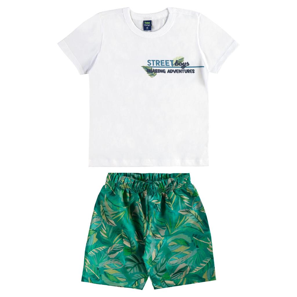 Conjunto Camiseta e Bermuda Bee Loop