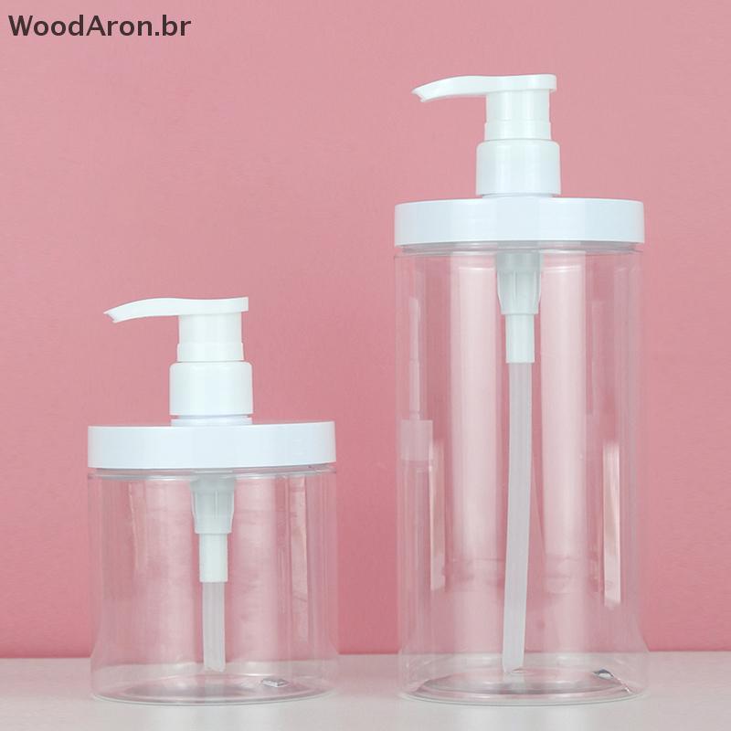 WoodAron PET Loção Bomba Garrafa Grande Capacidade Vazio Shampoo Sub-Engarrafamento De Plástico Chuveiro Recipiente Cosm