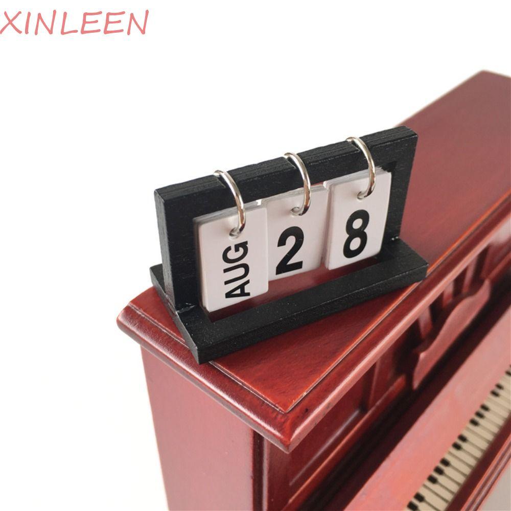 XINLEEN Mini Calendário , Modelo Criativo Decoração De Mesa De Escritório , Pequenas Bonecas De Simulação
