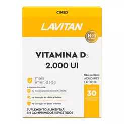 Lavitan Vitamina D 2000Ui Com 30 Comprimidos