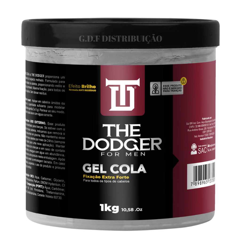 GEL COLA PARA CABELO 1KG - THE DODGER