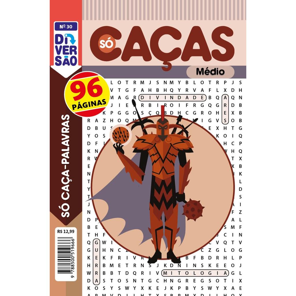 Livro Diversão Só Caça-Palavras 30 | Nível Médio: 29 em Oferta na Shopee