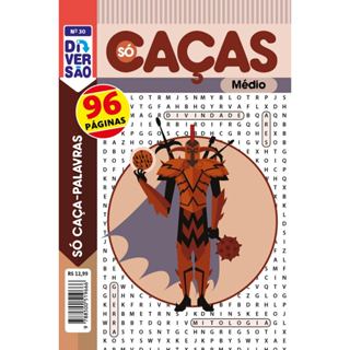 Livro Diversão Só Caça-Palavras 30 | Nível Médio: 29 em Oferta na Shopee