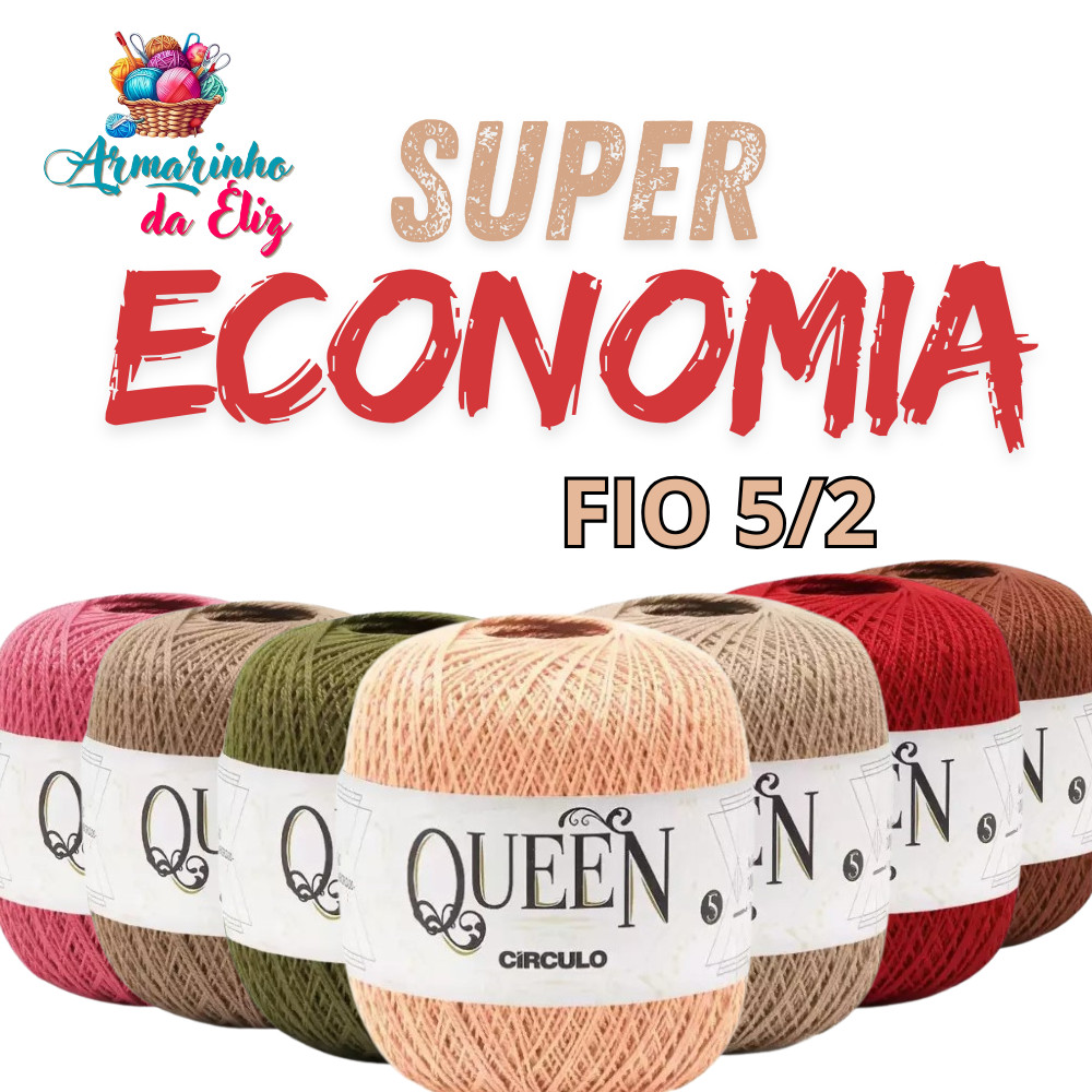 Linha Fio Queen 5/2 Circulo 100g - 424m