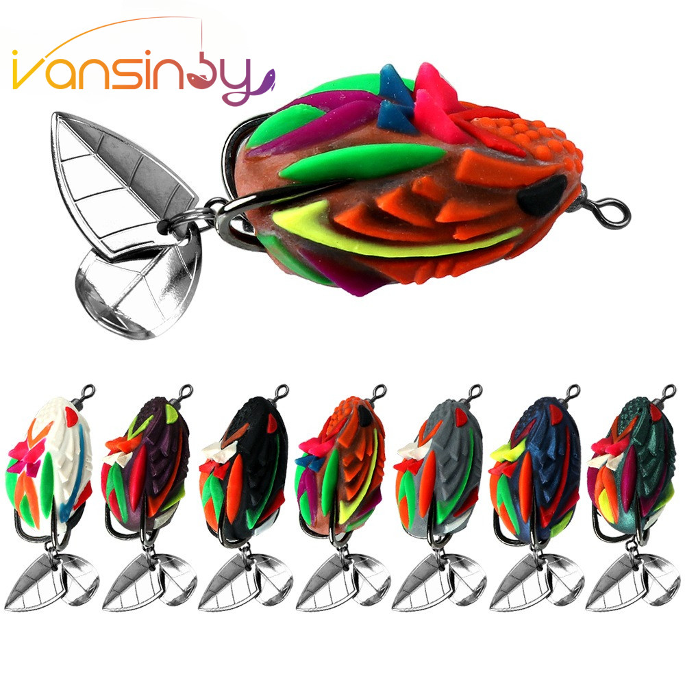 Nova Isca De Sapo Macio Para Pesca Em Látex , 4cm/7.2g Com Gancho Duplo Reforçado , Artificial TopWater em Oferta na Shopee