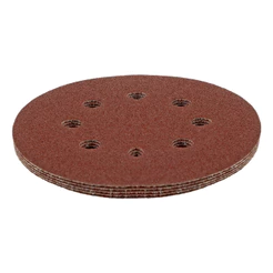 DISCO DE LIXA COM VELCRO, PERFURADO, GRAO 100, 125MM, 5 PCS // MTX