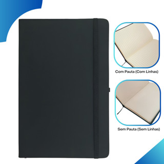 Caderneta Anotação tipo Moleskine Executiva Universitária Secretária SKETCHBOOK A5 14x21cm Projetos Desenhos em Oferta na Shopee