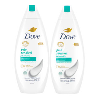 Kit 2 Sabonete Líquido Dove Pele Sensível 250ml em Oferta na Shopee