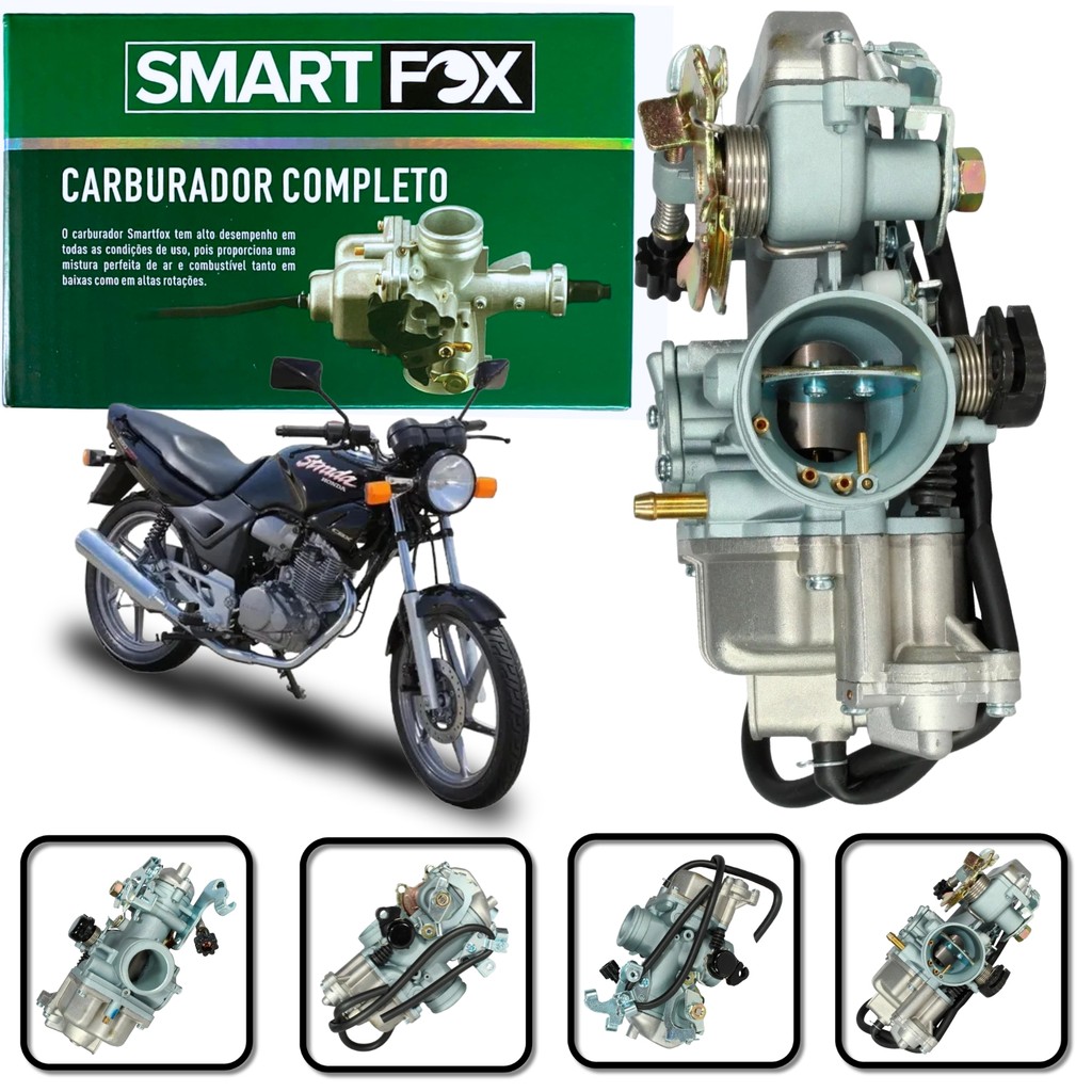 CARBURADOR COMPLETO SMARTFOX MOD ORIGINAL HONDA CBX 200 STRADA NX 200 XR 200 1993-2003