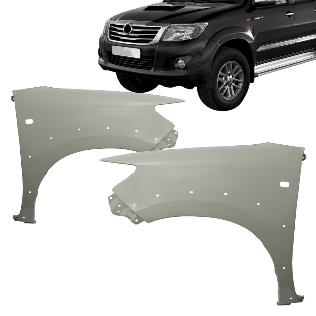 Paralama Dianteiro Hilux 2012 2013 2014 2015 Com Furo Alargador Pisca