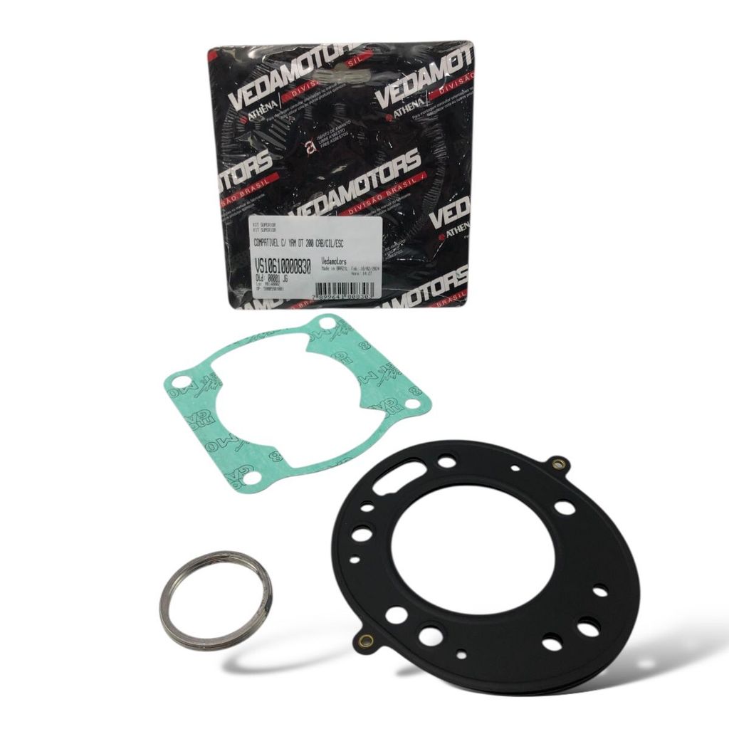 Jogo Junta Kit A Yamaha Dt 200 Cabeçote Aço 92-97 Vedamotors