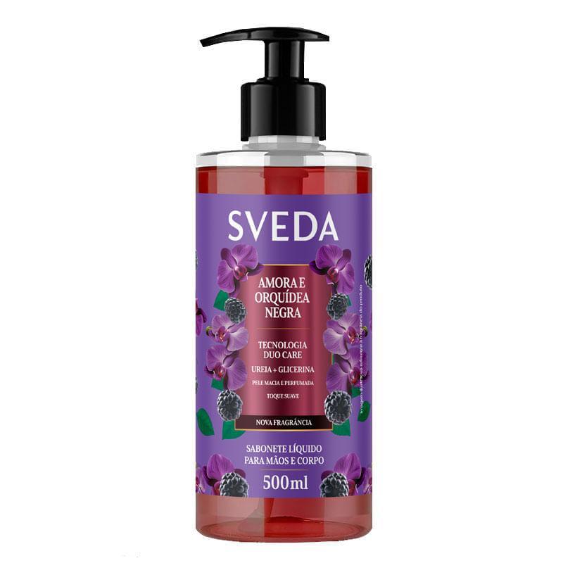 Sabonete Líquido Sveda Amora e Orquídea Negra 500ml