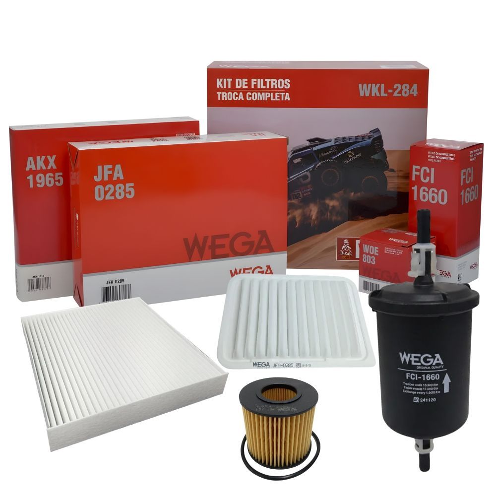 Kit Revisão Filtros Corolla 2.0 2010-2015 1.8 2014-2019 Óleo - Ar Cabine - Ar Motor - Combustível