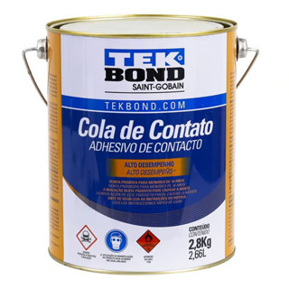 Lata Cola Contato 2,8kg Tekbond Sapateiro Marceneiro em Oferta na Shopee