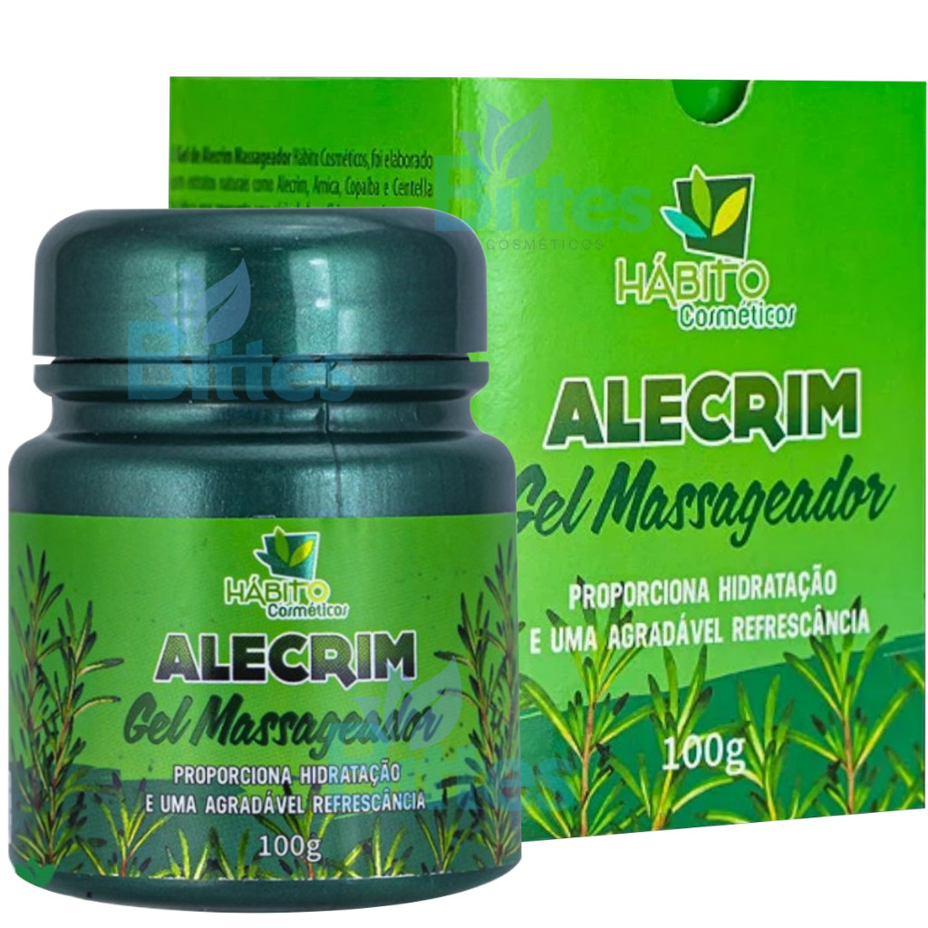 GEL MASSAGEADOR ALEGRIM HÁBITO HIDRATAÇÃO E REFRESCÂNCIA