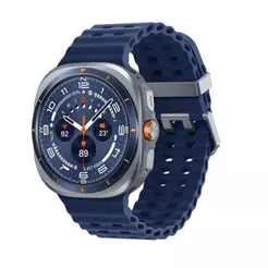 Samsung Galaxy Watch Ultra Smartwatch 47mm LTE 64GB 2GB RAM Galaxy AI Titânio Aeroespacial - Titânio Azul