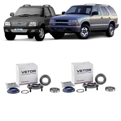 2 Kit Rolamento Roda Traseira S10 Blazer 4x2/4x4 1995/2011