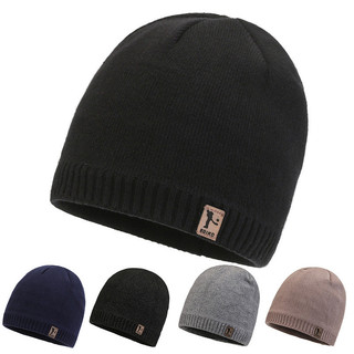 Gorro acolchoado de inverno, gorro de malha quente, gorro de uso externo e gorro de pulôver --*&&---&--&&&**-***--*