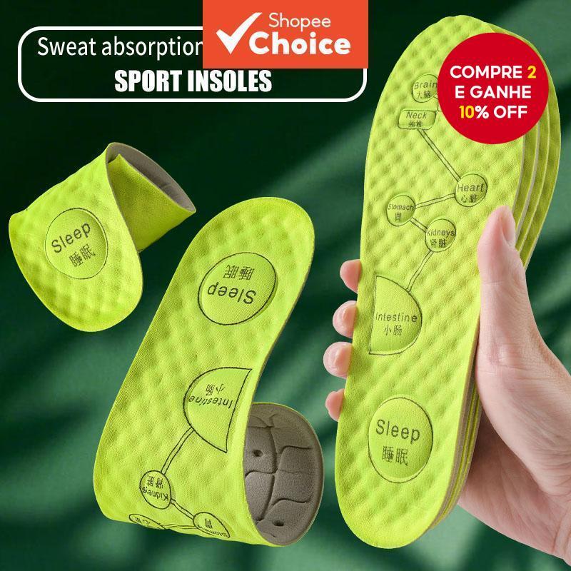 Palmilhas De Acupressão Respiráveis-Desodorantes Absorventes De Suor Para Corrida em Oferta na Shopee